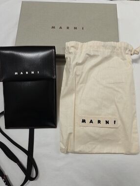 Marni Tribeca Phone Bag Black NWT